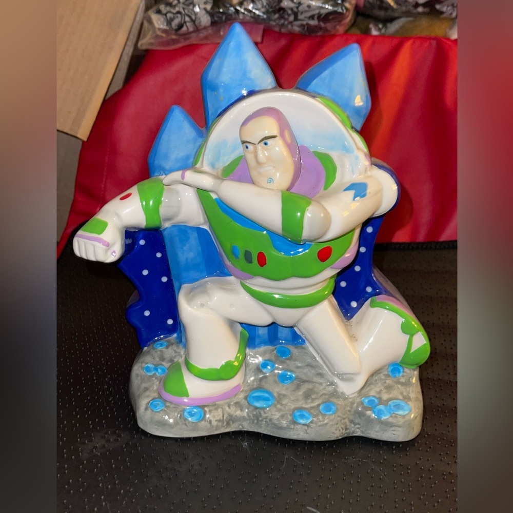 Disney Pixar Buzz Lightyear Ceramic Bank.